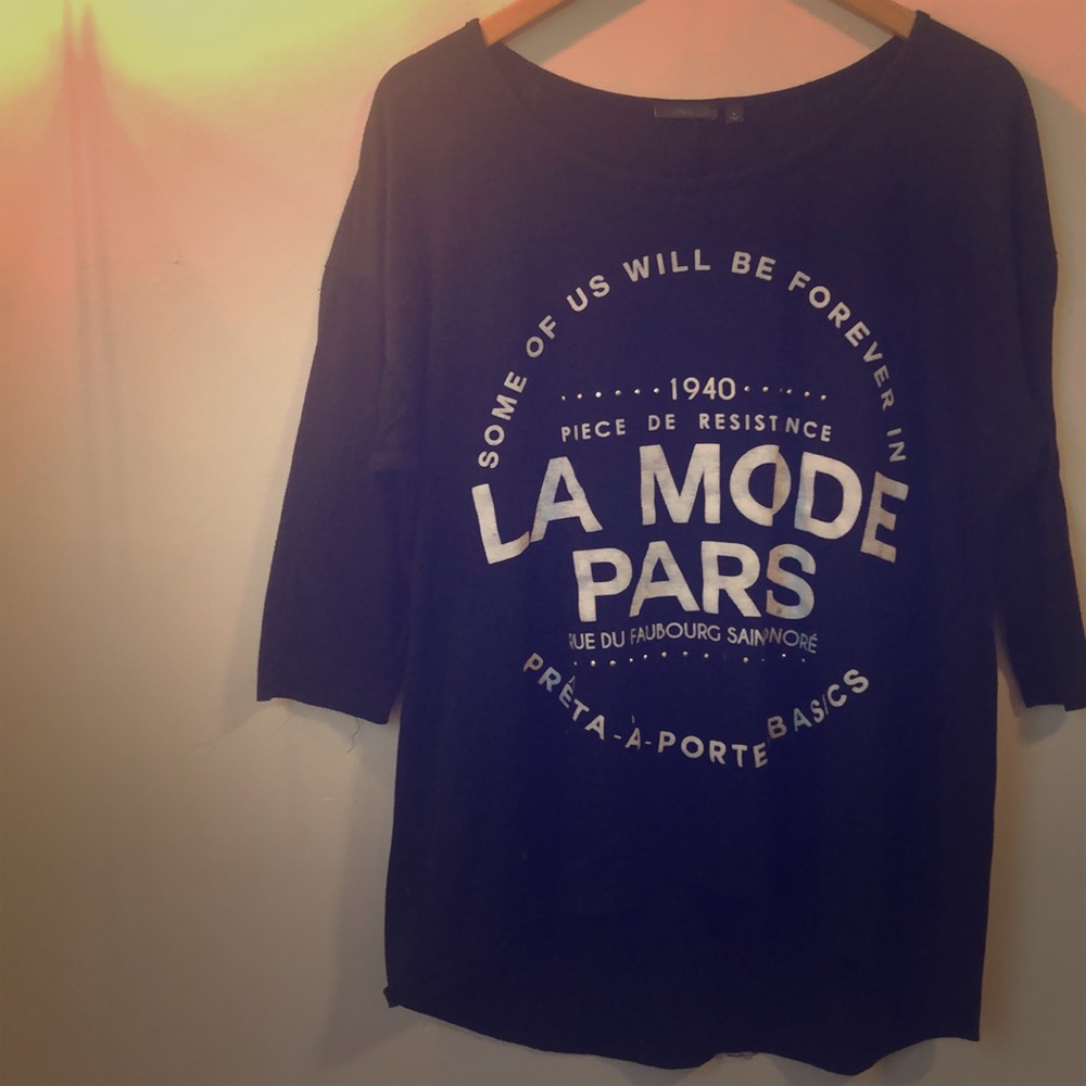 Black and White Fashion Graphic Tee
